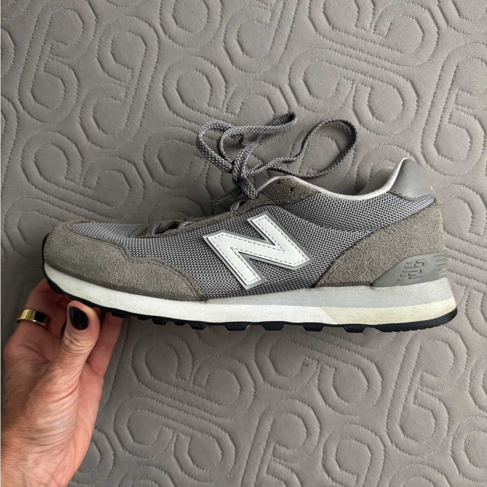 Grey and White New Balance 515’s